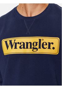 Wrangler Bluza Seasonal 112341196 Granatowy Regular Fit. Kolor: niebieski. Materiał: bawełna #4