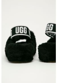 Ugg - UGG - Kapcie. Kolor: czarny. Materiał: guma #3
