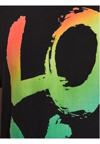 Guess T-Shirt M3YI72 K9RM1 Czarny Slim Fit. Kolor: czarny. Materiał: bawełna