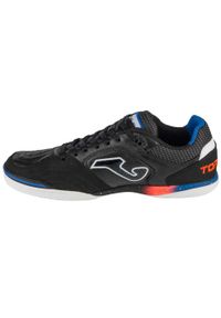 Joma - Buty halowe do piłki nożnej męskie, Top Flex 25 TOPS IN. Kolor: czarny. Materiał: skóra. Sport: piłka nożna