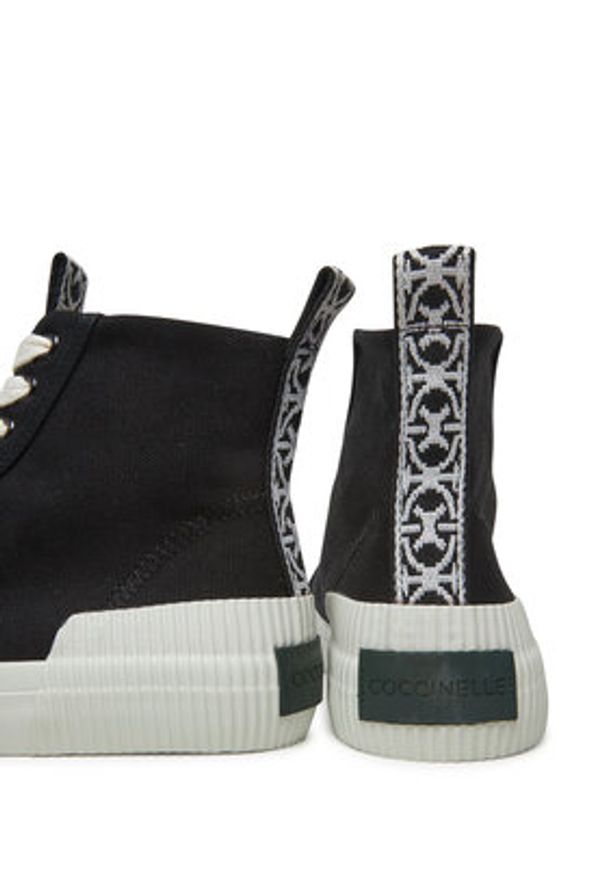 Coccinelle Trampki E4 SXG 24 02 01 Czarny. Kolor: czarny. Materiał: materiał