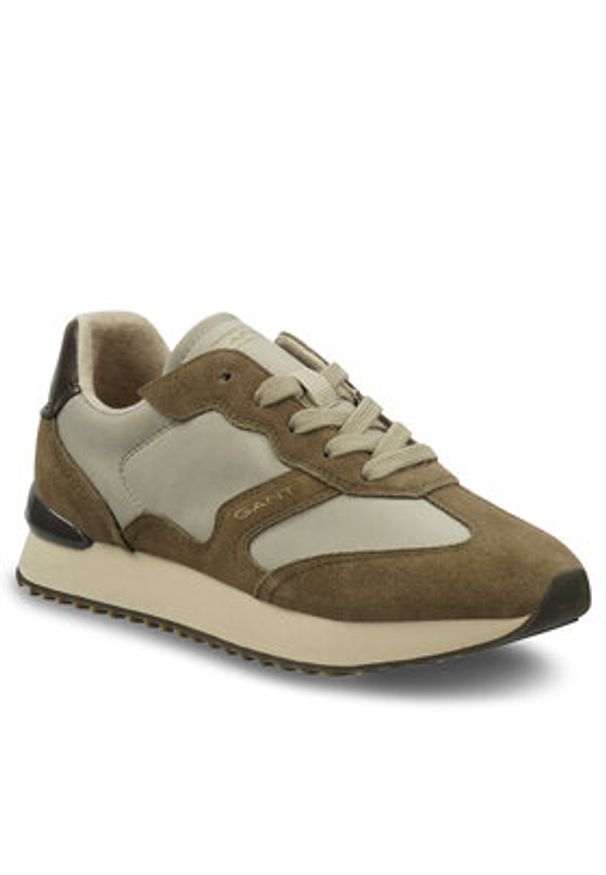 GANT - Gant Sneakersy Bevinda 29533669 Brązowy. Kolor: brązowy. Materiał: zamsz, skóra