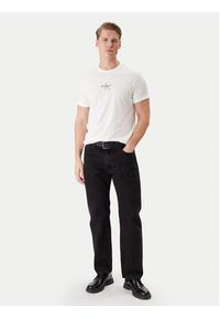Calvin Klein Jeans T-Shirt LV04RB866G Biały Regular Fit. Kolor: biały. Materiał: bawełna #3