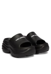 Karl Lagerfeld - KARL LAGERFELD Klapki KL88900A Czarny. Kolor: czarny. Materiał: syntetyk. Szerokość buta: średnie #3