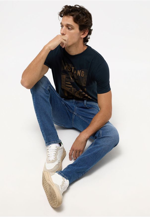 Mustang - MUSTANG OREGON SLIM MĘSKIE SPODNIE JEANSOWE DENIM BLUE 1014595 5000 684