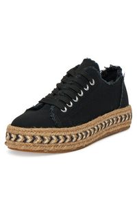 DeeZee Espadryle ZYKS305 Czarny. Kolor: czarny. Materiał: materiał