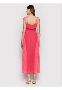 TwinSet - TWINSET Sukienka koktajlowa 221TT2477 Różowy Regular Fit. Kolor: różowy. Materiał: syntetyk. Styl: wizytowy #4