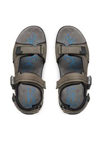 Geox Sandały U Spherica Ec5 U55ELB 000EK C1018 Szary. Kolor: szary. Materiał: skóra