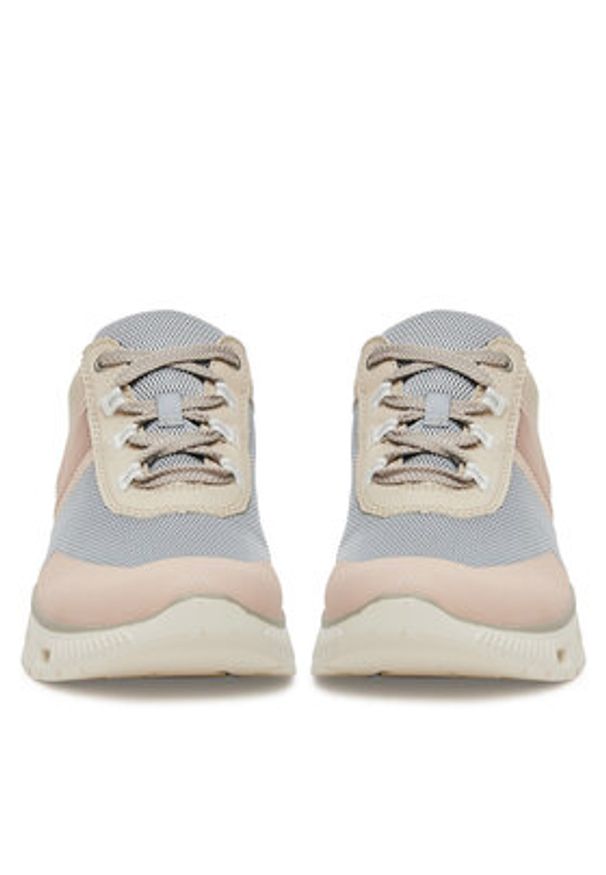 Rieker Sneakersy M6006-90 Beżowy. Kolor: beżowy. Materiał: materiał