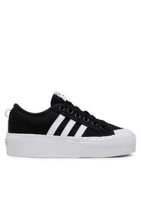 Adidas - adidas Buty Nizza Platform W FV5321 Czarny. Kolor: czarny. Materiał: materiał. Obcas: na platformie #8