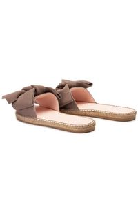 Manebi Espadryle Sandals With Bow K 1.9 J0 Brązowy. Kolor: brązowy. Materiał: zamsz, skóra #5