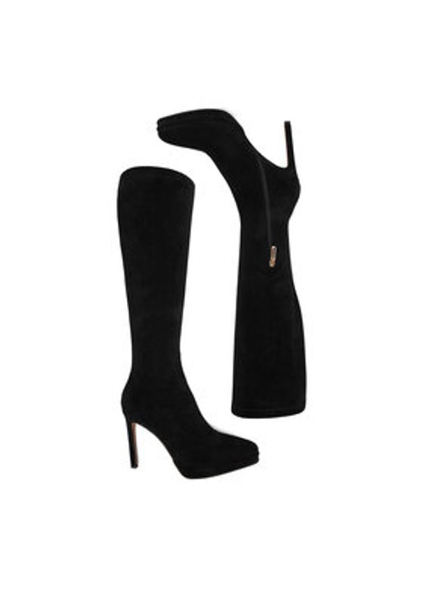 Nine West Kozaki CEO-DALAL-01 Czarny. Kolor: czarny. Materiał: materiał