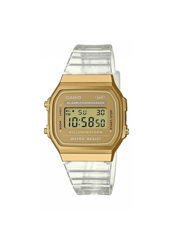 Casio Zegarek Vintage Digital A168XESG-9AEF Złoty. Kolor: złoty. Styl: vintage