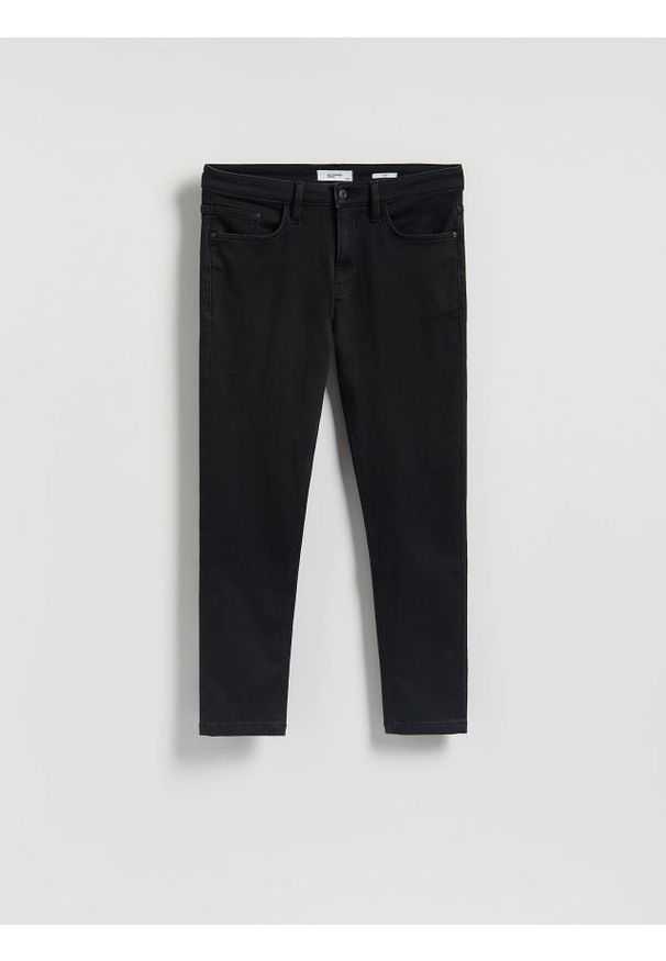 Reserved - Jeansy slim fit - czarny. Kolor: czarny