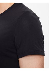 HOM T-Shirt 401330 Czarny Regular Fit. Kolor: czarny. Materiał: bawełna #4