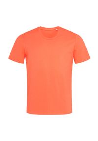 Stedman - Męska Koszulka Clive Crew Neck Relaxed Fit T-shirt. Kolor: czerwony