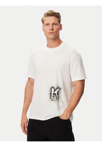 Karl Lagerfeld Jeans T-Shirt B3M17029 Biały Regular Fit. Kolor: biały. Materiał: bawełna #1
