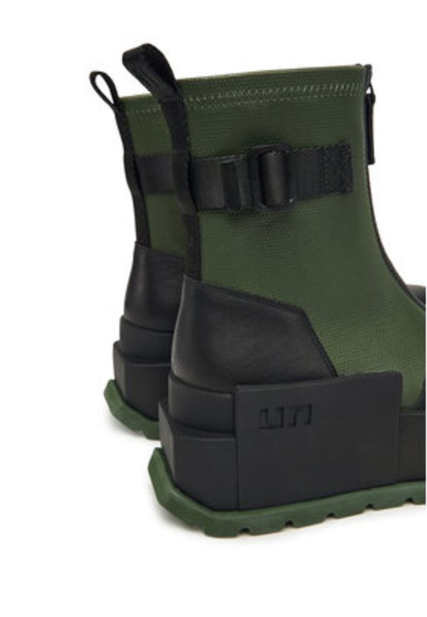 United Nude Botki Roko Bootie II 1077790454 Zielony. Kolor: zielony. Materiał: materiał