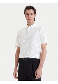 Armani Exchange Polo XM000735 AF10356 F0198 Biały Regular Fit. Typ kołnierza: polo. Kolor: biały. Materiał: bawełna #1