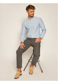 Polo Ralph Lauren Koszula Cupdppcs 710792041002 Błękitny Custom Fit. Typ kołnierza: polo. Kolor: niebieski. Materiał: bawełna #4