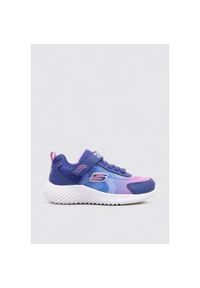 skechers - Kapcie SKECHERS BOUNDERHYDRA COOL Niebieski. Okazja: na co dzień. Kolor: wielokolorowy. Materiał: syntetyk, tkanina