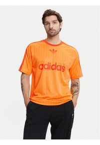Adidas - adidas T-Shirt adicolor JP1027 Żółty Loose Fit. Kolor: żółty. Materiał: syntetyk