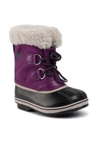 sorel - Śniegowce Sorel Childrens Yoot Pac Nylon NC1962 Wild Iris/Dark Plum 594. Kolor: fioletowy. Materiał: materiał #1