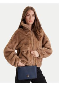 Pinko - PINKO Torebka Flat Classic AI 25-26 PCPL 100455 A0F1 Granatowy. Kolor: niebieski. Materiał: skórzane #1