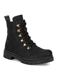 Rieker Trzewiki Y2422-00 Czarny. Kolor: czarny. Materiał: materiał #5