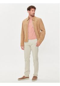 BOSS - Boss Chinosy Chino_Slim 50510933 Beżowy Slim Fit. Kolor: beżowy. Materiał: bawełna #2
