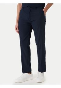 Calvin Klein Spodnie materiałowe LV04LF609G Granatowy Straight Fit. Kolor: niebieski. Materiał: syntetyk #1