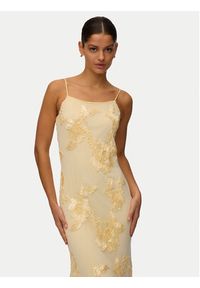 Vero Moda Sukienka wieczorowa Quinn 10348532 Żółty Regular Fit. Kolor: żółty. Materiał: syntetyk. Styl: wizytowy #4