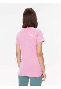 The North Face T-Shirt Easy NF0A4T1Q Różowy Regular Fit. Kolor: różowy. Materiał: bawełna