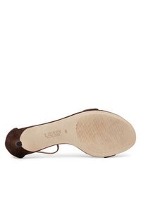 Lauren Ralph Lauren - LAUREN RALPH LAUREN Sandały 802959175011 Brązowy. Kolor: brązowy. Materiał: zamsz, skóra