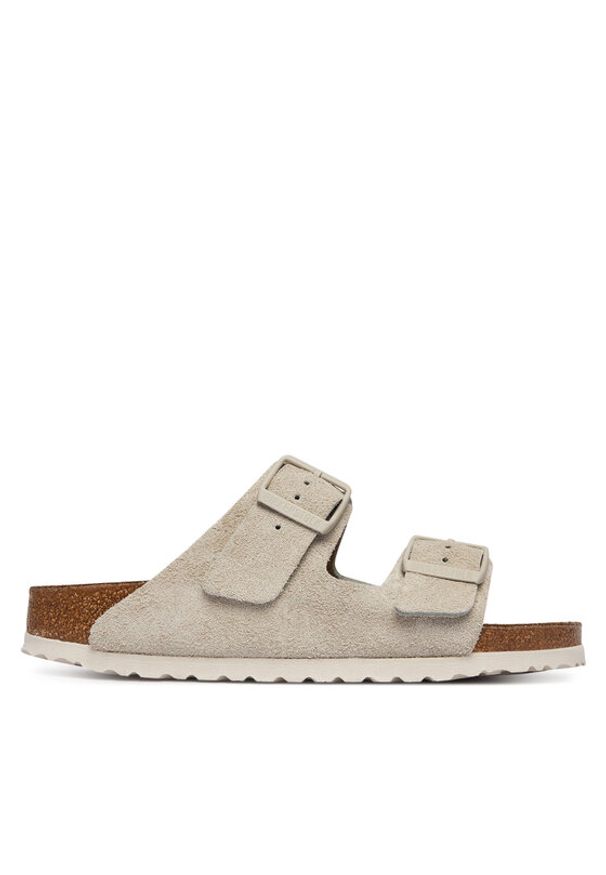 Birkenstock Klapki Arizona 1031645 Beżowy. Kolor: beżowy. Materiał: skóra, zamsz