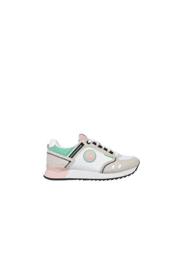 Buty do chodzenia damskie Colmar Travis Sport. Zapięcie: sznurówki. Kolor: biały, wielokolorowy. Materiał: guma, syntetyk, zamsz, materiał. Szerokość cholewki: normalna. Sport: turystyka piesza
