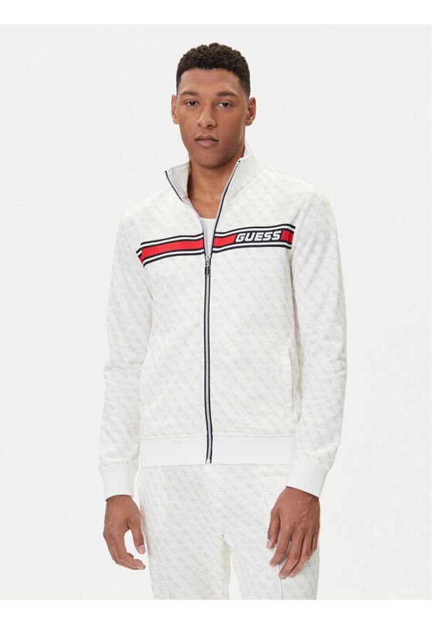 Guess Bluza Z2BQ06 K7122 Biały Regular Fit. Kolor: biały. Materiał: syntetyk