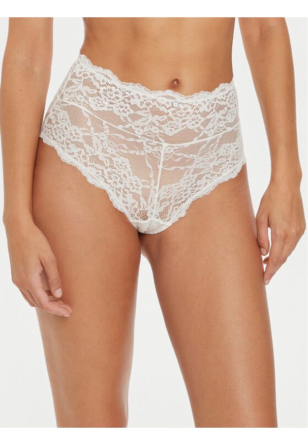 YSABEL MORA - Ysabel Mora Figi klasyczne z wysokim stanem 10141 Biały. Stan: podwyższony. Kolor: biały. Materiał: syntetyk