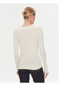 Guess Sweter W4RR53 Z2NQ2 Beżowy Slim Fit. Kolor: beżowy. Materiał: wiskoza #4