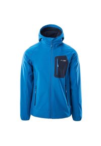 Kurtka męska Softshell Elbrus Sogne - błękitna, Rozmiar L. Kolor: niebieski. Materiał: softshell #1