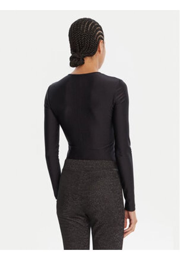 Versace Jeans Couture Body 79HAM2A1 N0008 Czarny Slim Fit. Kolor: czarny. Materiał: syntetyk