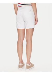 TOMMY HILFIGER - Tommy Hilfiger Szorty jeansowe Dnm Straight Short Rw White WW0WW45924 Biały Regular Fit. Kolor: biały. Materiał: bawełna