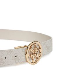 Guess Pasek Damski Noelle BW9166 P4235 Écru. Materiał: skóra