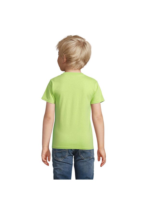 SOL'S - Dziecięca Koszulka Pioneer. Kolor: zielony. Sport: joga i pilates