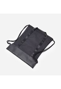 House - Plecak typu worek z łączonych materiałów - Czarny. Kolor: czarny. Materiał: materiał #1