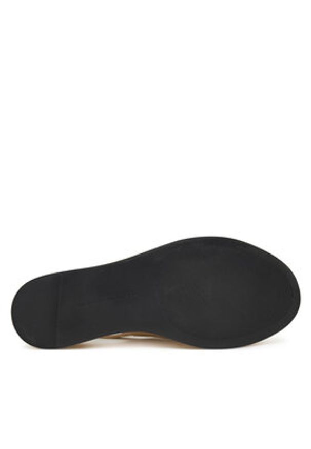 TOMMY HILFIGER - Tommy Hilfiger Sandały Th Logo Hw Padded Leather Sandal FW0FW08808 Beżowy. Kolor: beżowy. Materiał: skóra