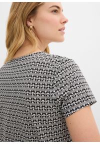 bonprix - Shirt z czystej bawełny. Kolor: czarny. Materiał: bawełna. Długość rękawa: krótki rękaw. Długość: krótkie #3