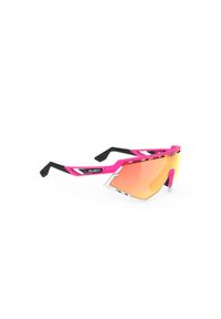 Okulary Rudy Project DEFENDER PINK FLUO MATE - MULTILASER ORANGE. Kolor: brązowy