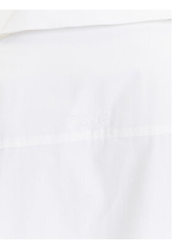 Karl Lagerfeld - KARL LAGERFELD Koszula A3W11023 Biały Regular Fit. Typ kołnierza: dekolt w karo. Kolor: biały. Materiał: bawełna