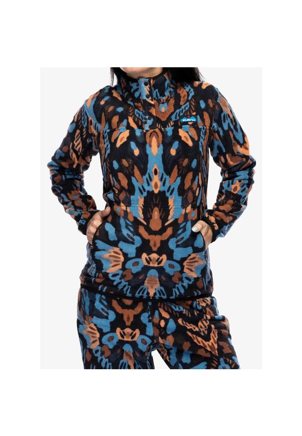 KAVU - Bluza polarowa damska Kavu Cavanaugh. Kolor: niebieski. Materiał: polar